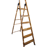 Prime Signature Edition Wood-Finish 5Steps (5+1) Aluminium Ladder - PWSL-05-01