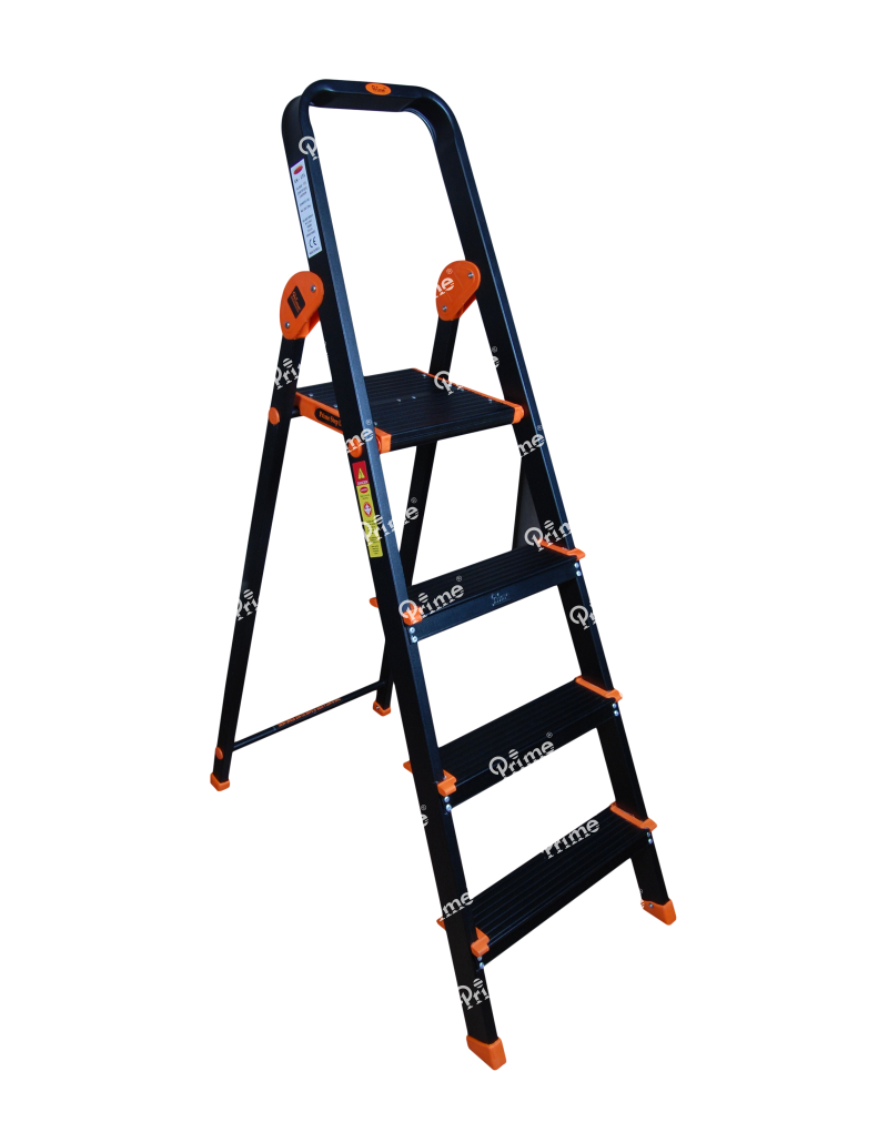 Prime Signature Edition Black-Coated 3Steps (3+1) Aluminium Ladder - PBSL-03-01