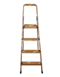 Prime Signature Edition Wood-Finish 3Steps (3+1) Aluminium Ladder - PWSL-03-02