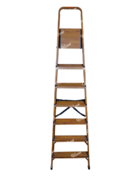 Prime Signature Edition Wood-Finish 6Steps(6+1) Aluminium Ladder - PWSL-06-02