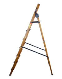 Prime Signature Edition Wood-Finish 6Steps(6+1) Aluminium Ladder - PWSL-06-03