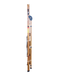 Prime Signature Edition Wood-Finish 4Steps (4+1) Aluminium Ladder - PWSL-04-04