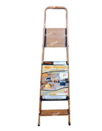Prime Signature Edition Wood-Finish 4Steps (4+1) Aluminium Ladder - PWSL-04-05
